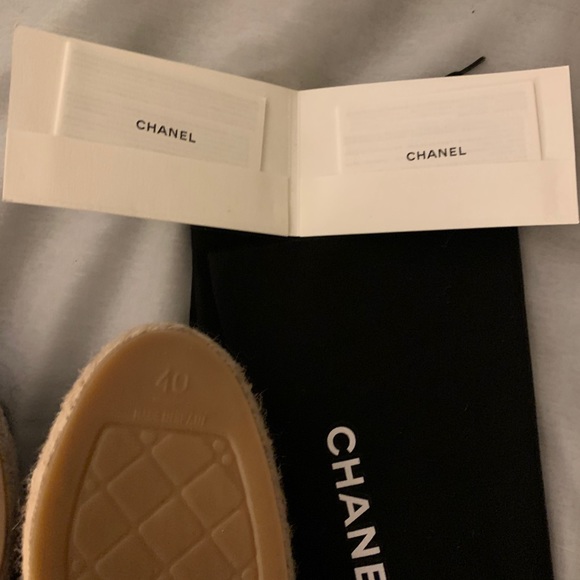 RARE Chanel espadrilles navy green - Picture 9 of 9